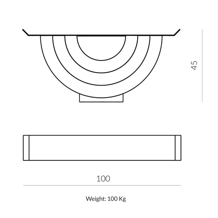 Romano Stone Coffee Table - Image 4
